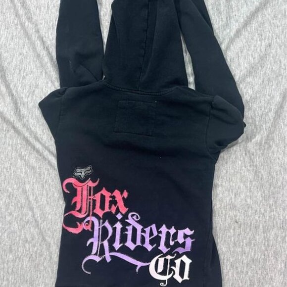 Fox Racing Sweatshirt Womens small Zip up hoddie fox riders co - Picture 9 of 10